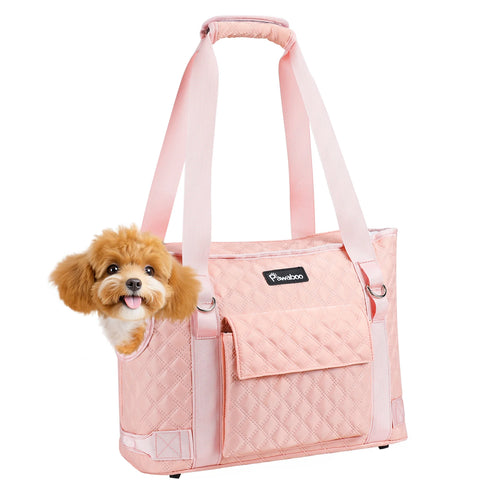 PawParole Dog Purse Carrier for Small Dogs with Pocket Lightweight Dogs and Puppies Tote Bag Carrier Dog Carriers Soft Sided